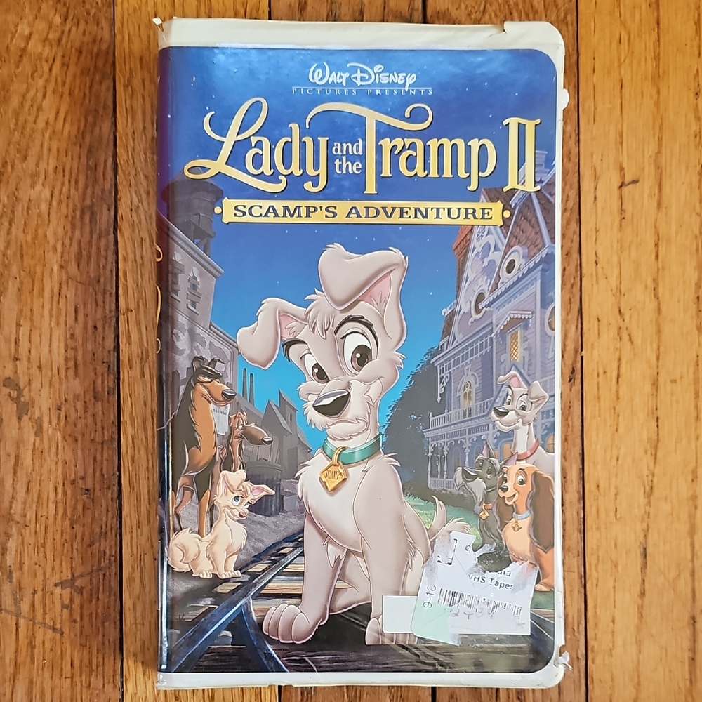Vintage Disney Lady and the Tramp II Scamp's Adventure VHS Tape